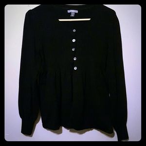 Apt 9 size large peplum black cardigan
