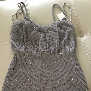 Adrianna Papell Blouson Beaded
