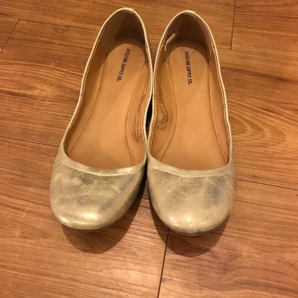 Mossimo Supply Co. gold flats