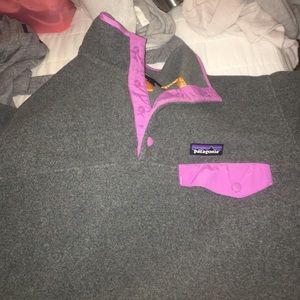 Patagonia button up sweatshirt