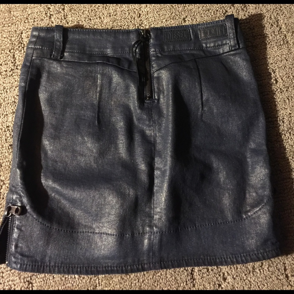 Deisel Stretch denim mini skirt