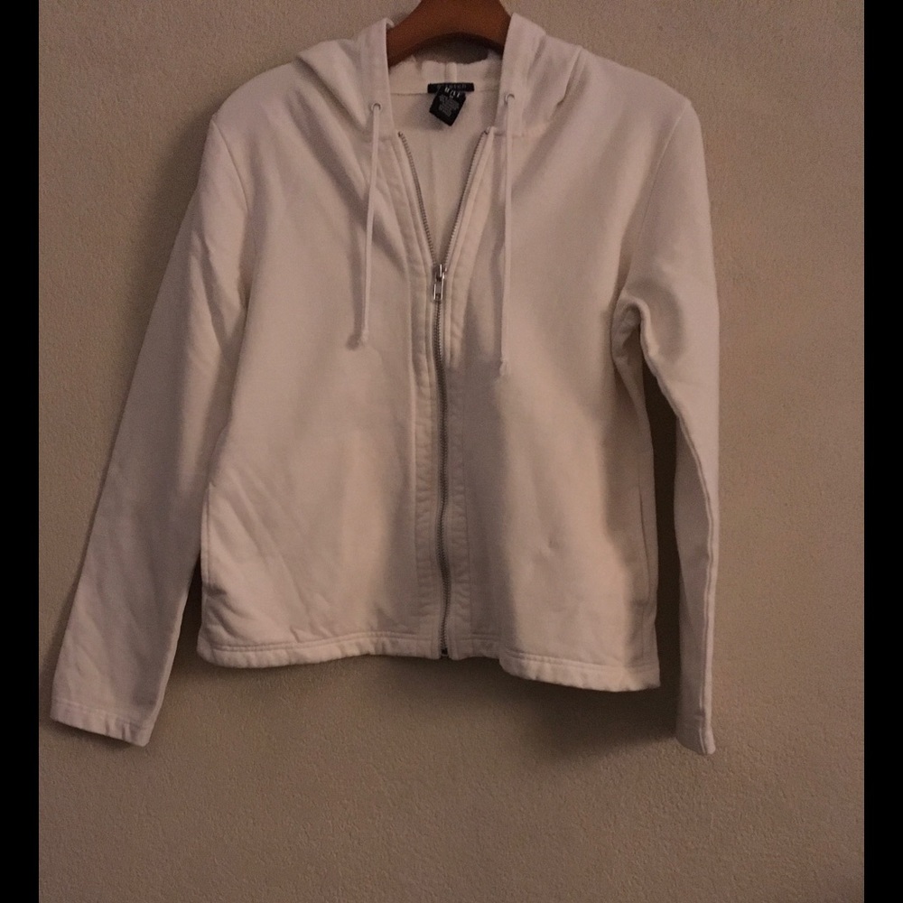Gap Solid White Hoodie - image 1