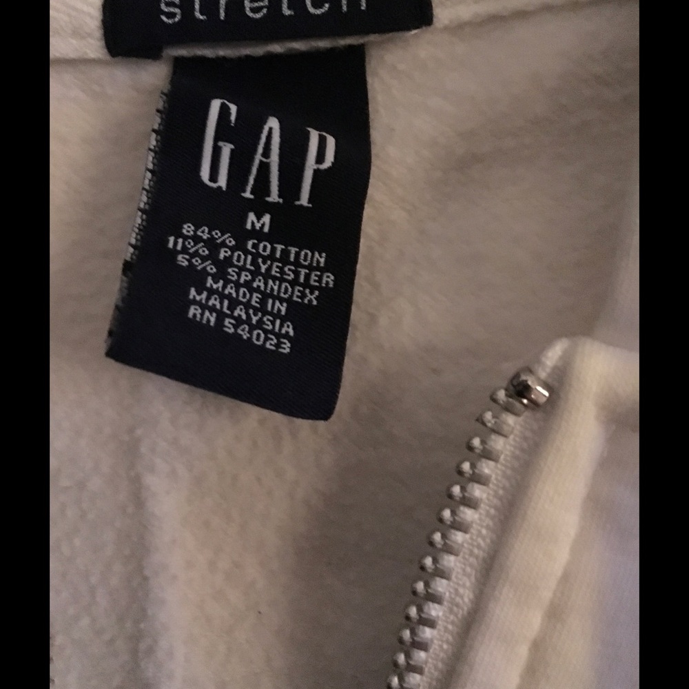 Gap Solid White Hoodie - image 3