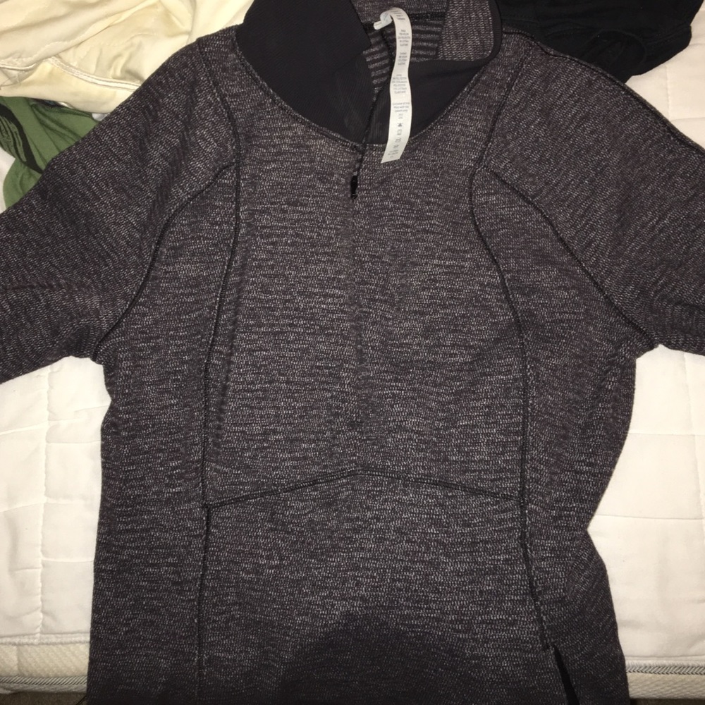 Lulu lemon dark gray workout zip up