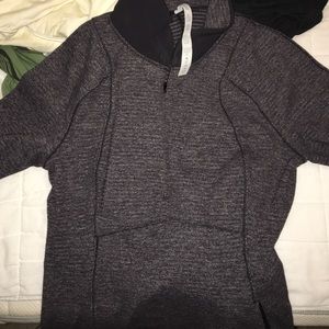 Lulu lemon dark gray workout zip up