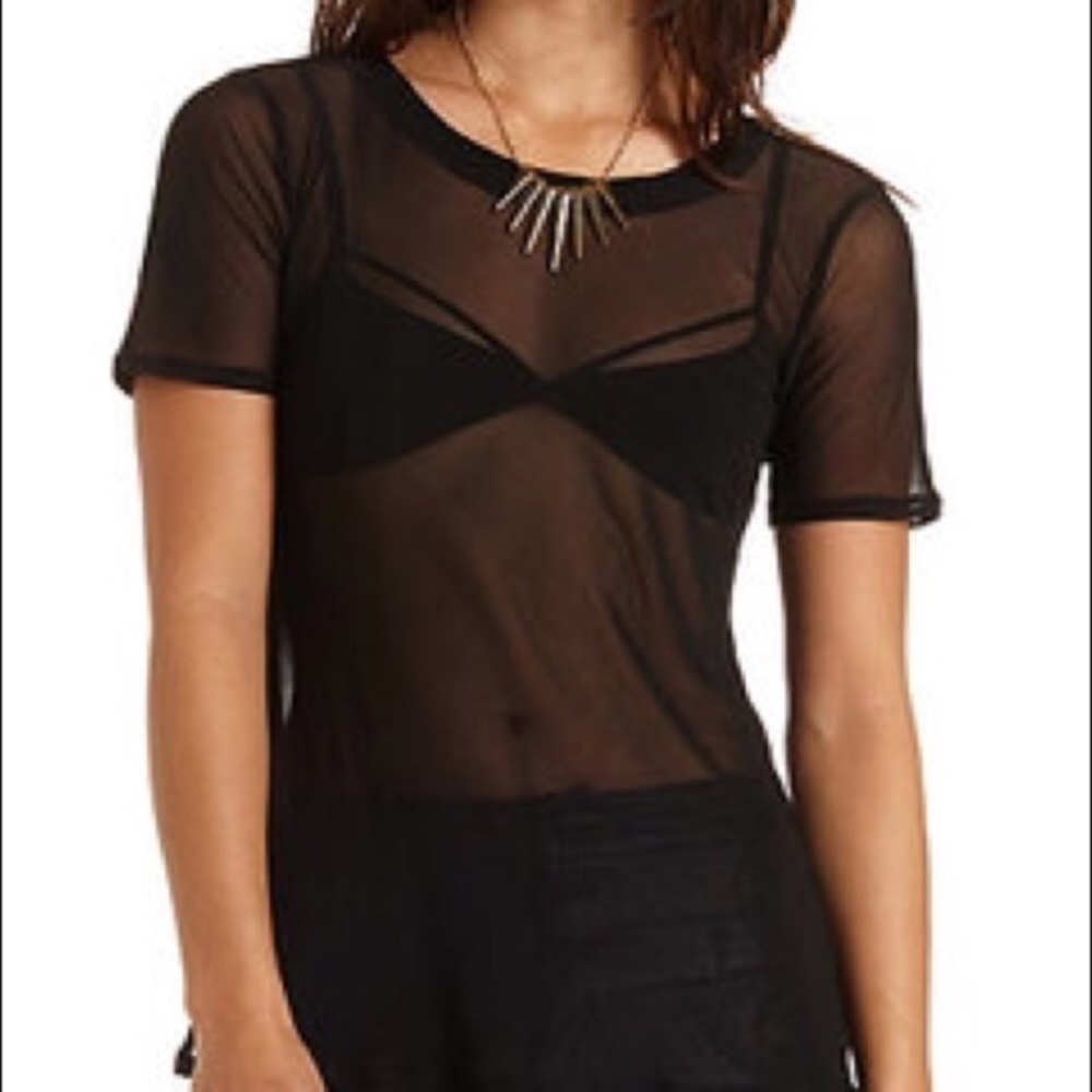 Sexy Sheer Black Shirt