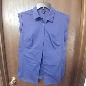 Worthington Sleeveless Button Up