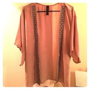 Pink cardigan sz small