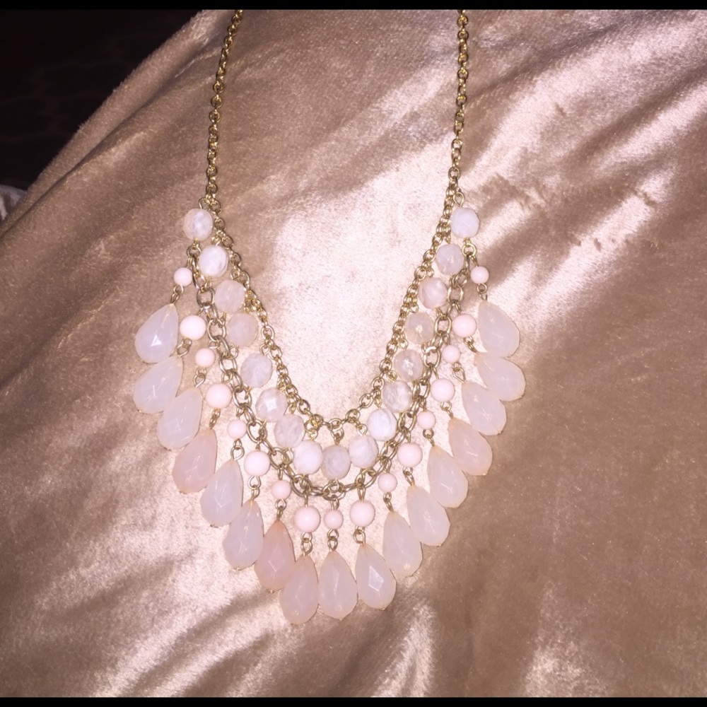 Pink fashion necklace