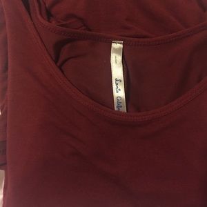 Maroon tunic