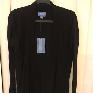 Simply Vera  Vera Wang Black Tie Cardigan L