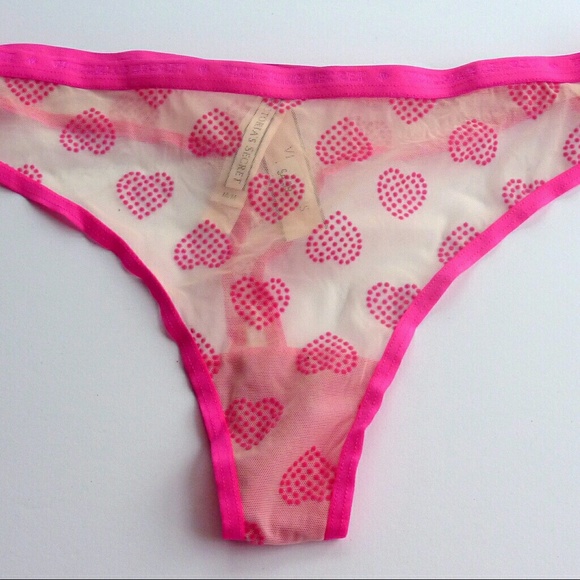Victoria's Secret  Sheer Lace Thong White Medium - Picture 1 of 2