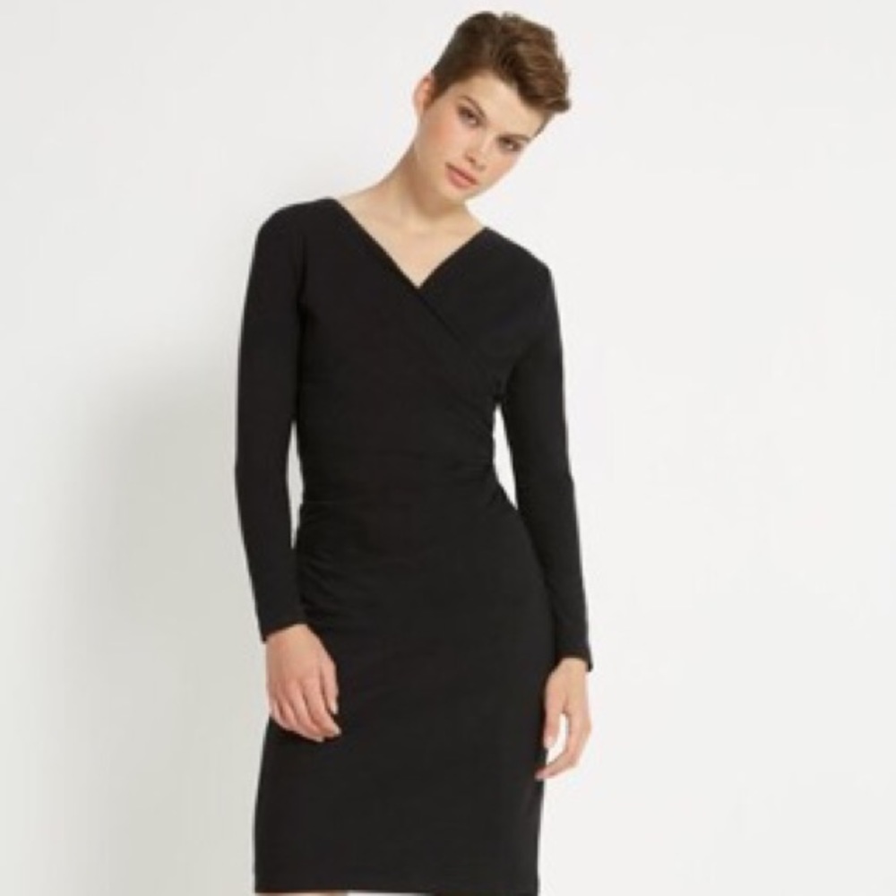 People Tree Long-sleeved Black Dress