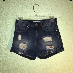 High Waisted Jean Shorts