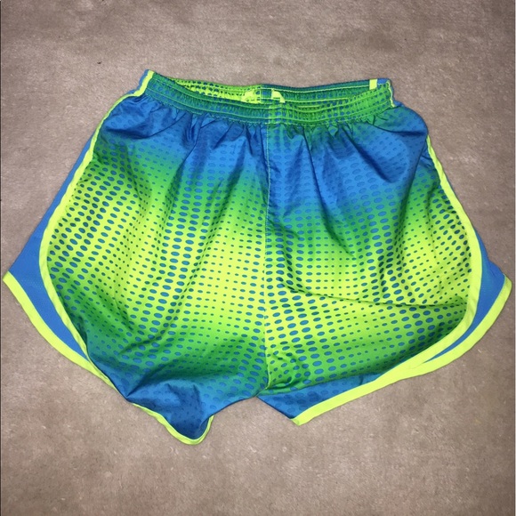 Blue and Green Nike Shorts - Picture 2 of 4