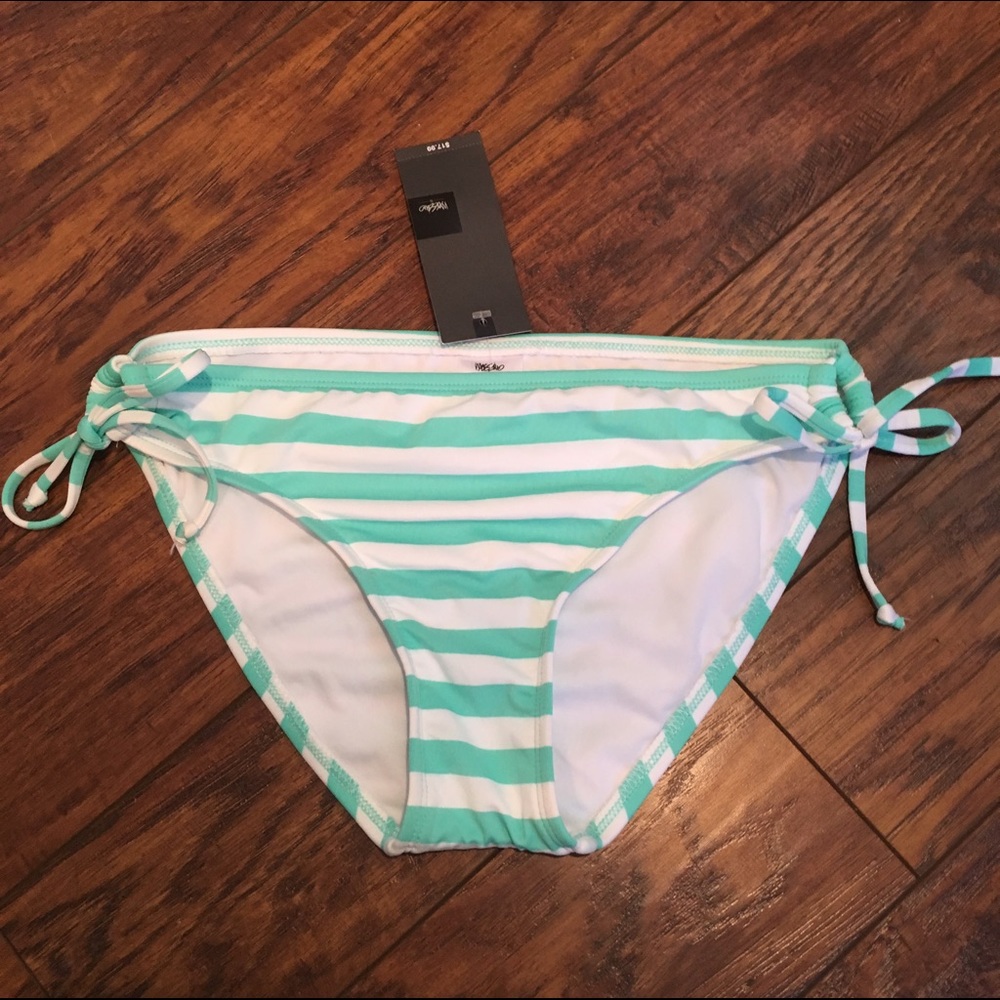 Mossimo Striped Key Hole Bikini Bottoms