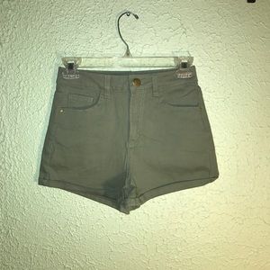 Charlotte Russe Green Jean Shorts