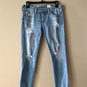 Adriano Goldshmied Distressed Ankle Stilt Jeans