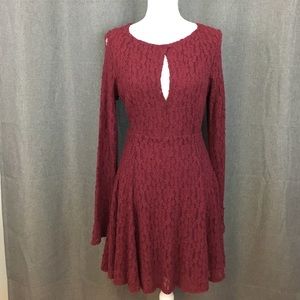 NWT Free People Plumeria Lace Cutout Peasant Dress