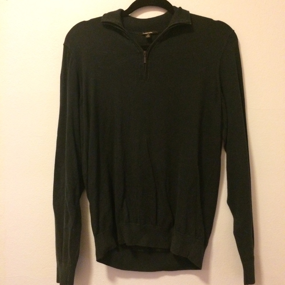 uniqlo navy blue half zip jacket