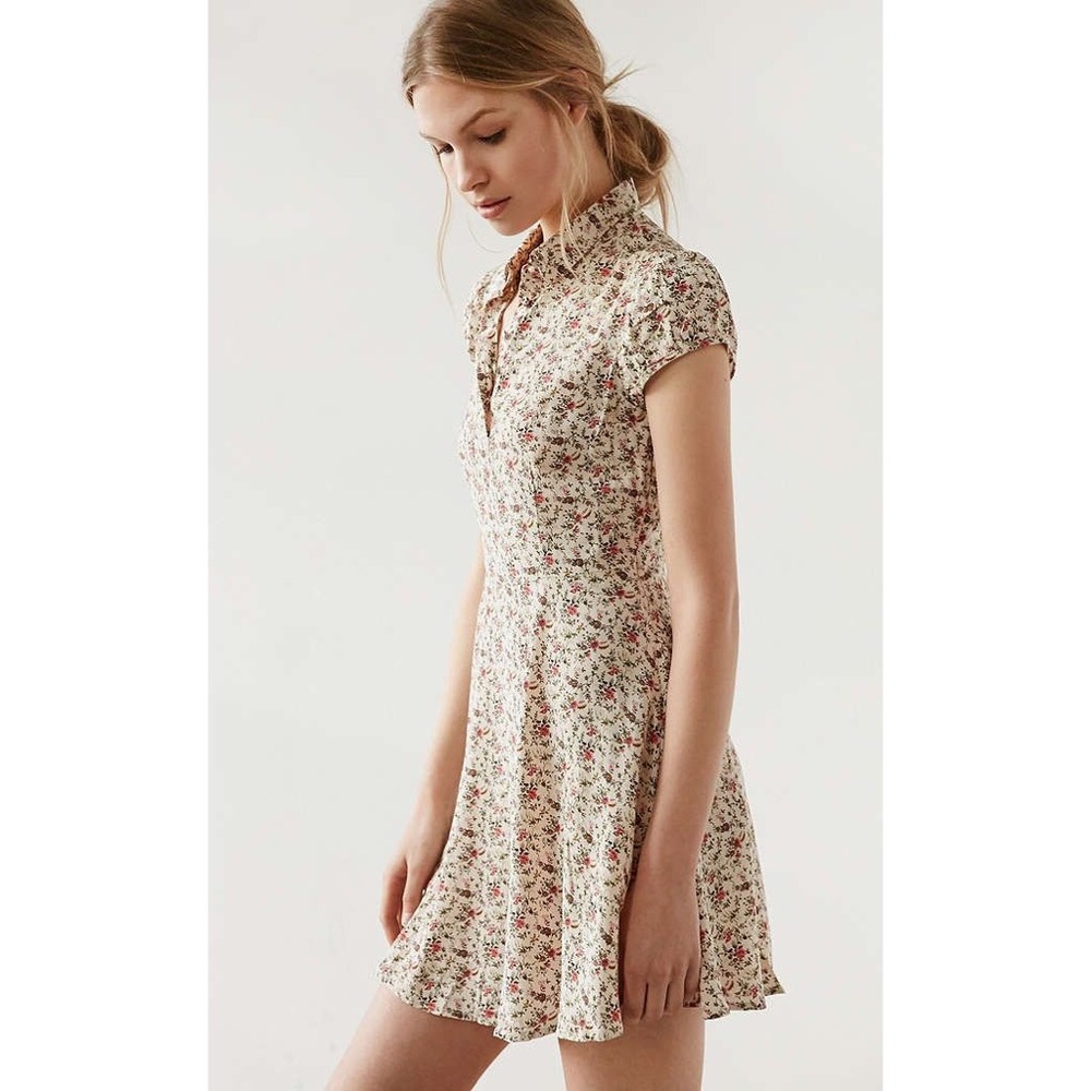 Kimchi Blue Rosebud Fit + Flare Shirt Dress