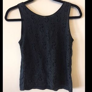 Black sheer Lace tank