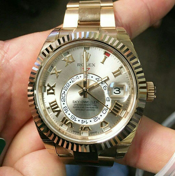 18k rose gold Rolex sky dweller - Picture 1 of 1
