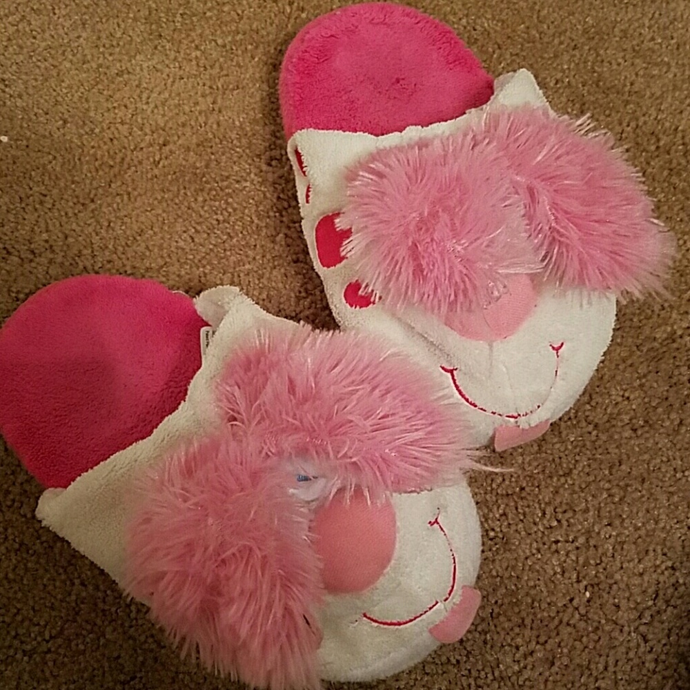 Pink Bunny stompy slippers