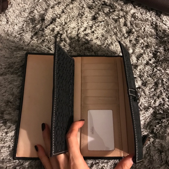 Coach black monogram wallet - Picture 6 of 8