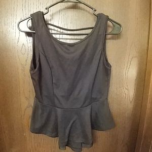 Backless Sleeveless Peplum Top Nella Fantasia