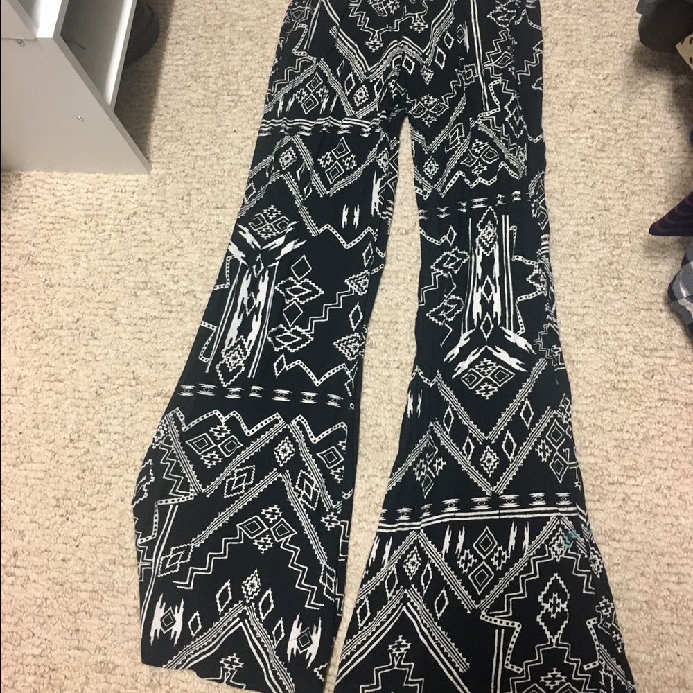 Wide leg bohemian pants