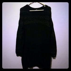 H &M black sweater dress tunic