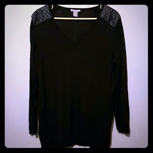 Black H & M oversize lightweight sweater
