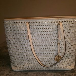 Michael kors studded tote