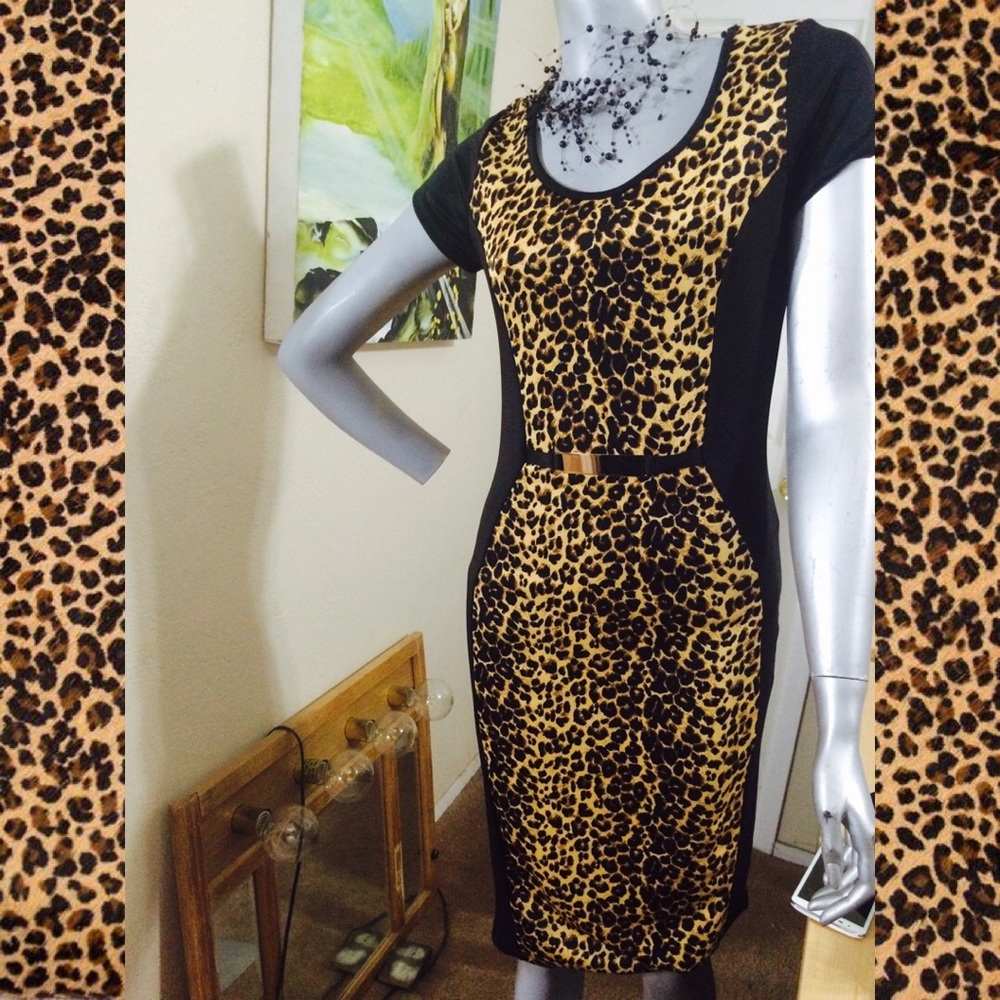 Leopard midi  dress