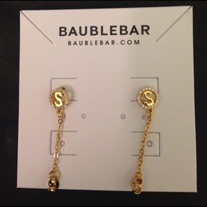 NWT Beautiful Baublebar Chain Alpha Studs