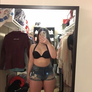 Black Victoria's Secret Halter Swim Top