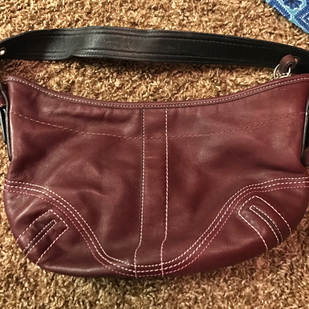 Authentic Coach Leather clutch