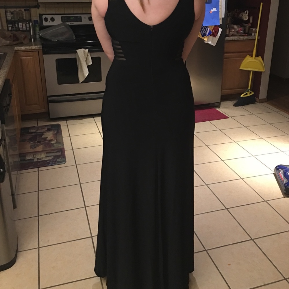 David's Bridal Black Prom Dress - Picture 3 of 4