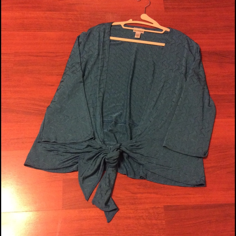 Chico's Size 3 Emerald Green Wrap