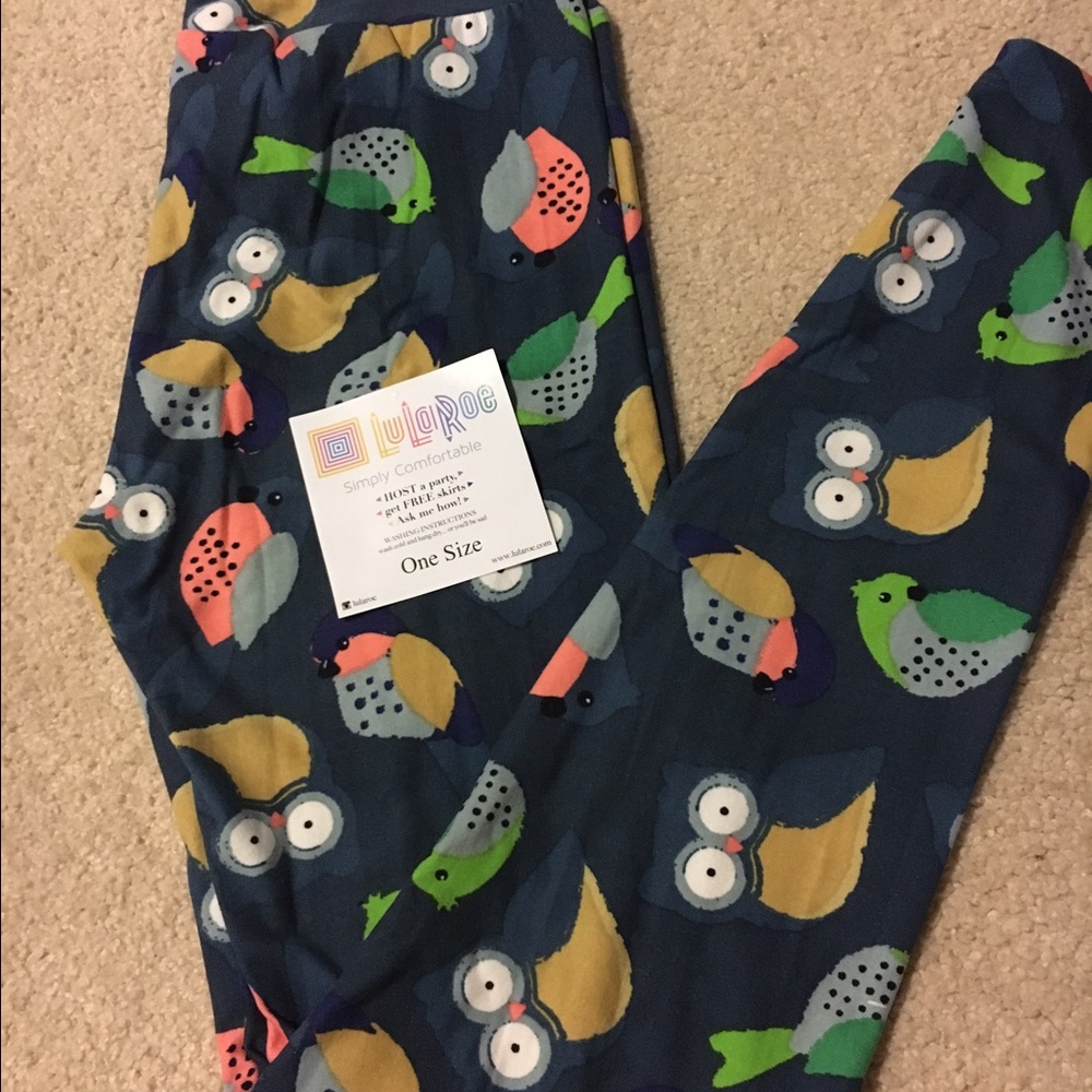 Lularoe OS owl leggings BNWT