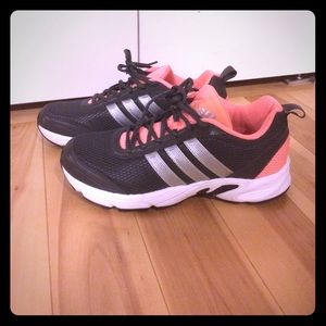 Adidas Pink and Grey Running Shoes