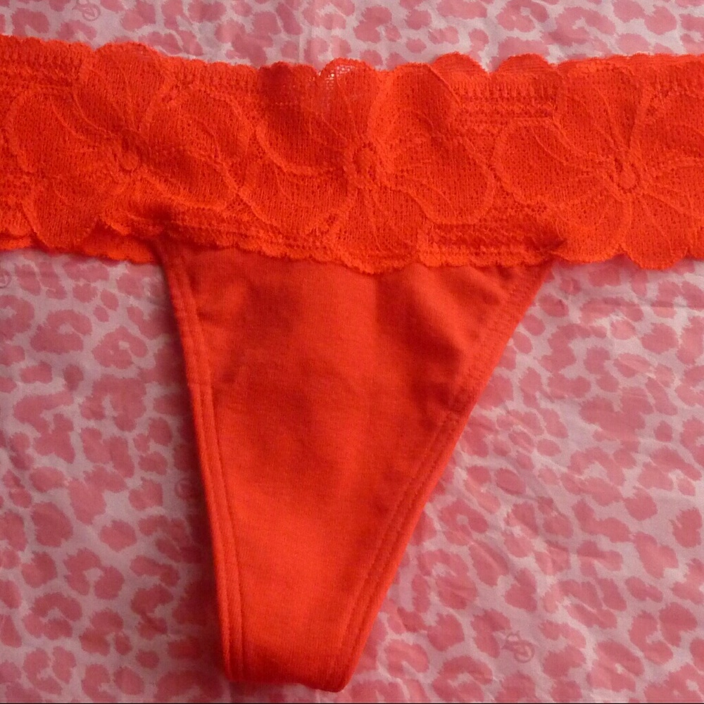 Pink Victoria's Secret Extra Low Rise Thong Medium