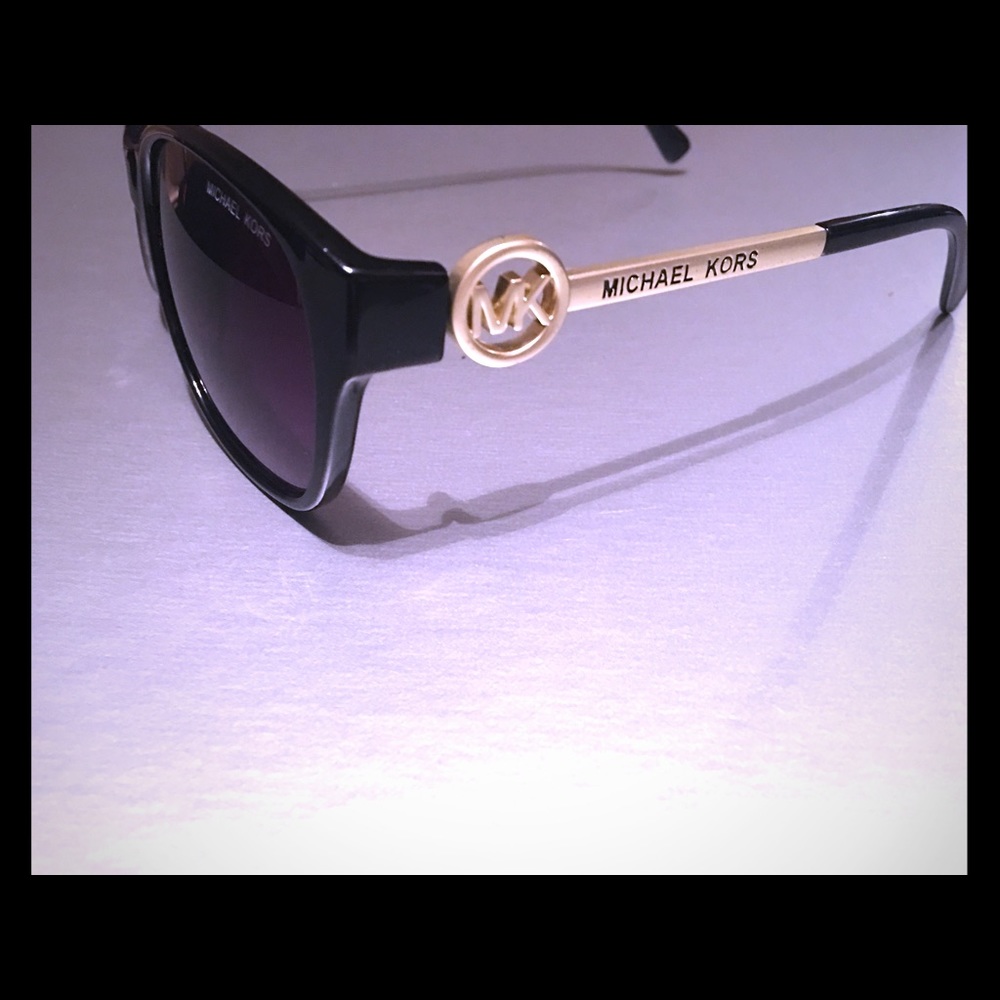 Mk sunglasses black and gold