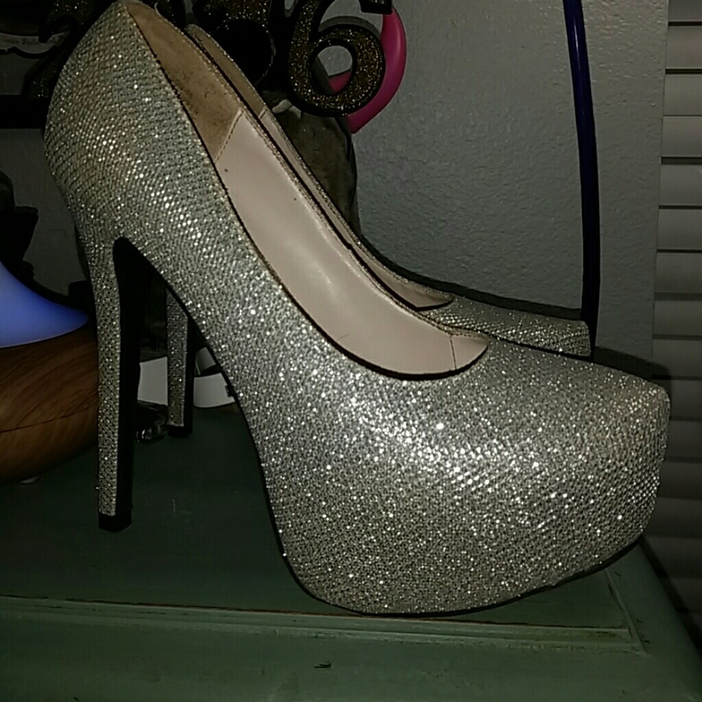 Sparkly high heels