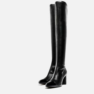 Zara over the knee boots