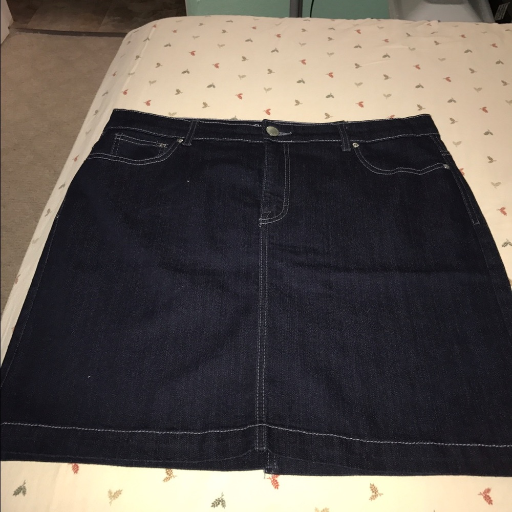 Style&Co Tummy Control Denim Skirt