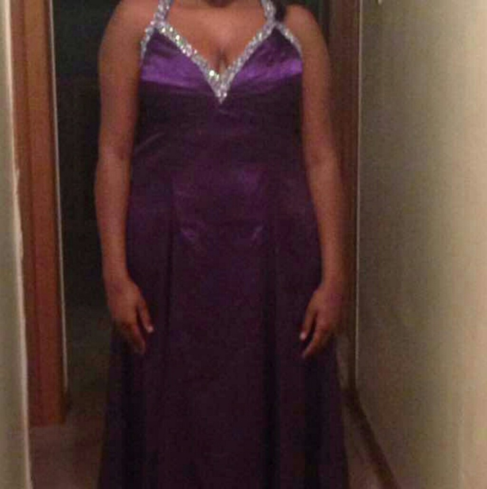 Purple formal gown