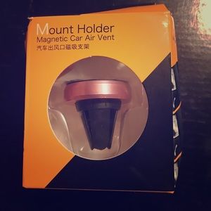 Mount holder magnetic car air vent