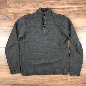 Foreign Exchange 1/2 Button-Up Sweater